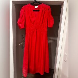 ba&sh Pink V-Neck Blouse